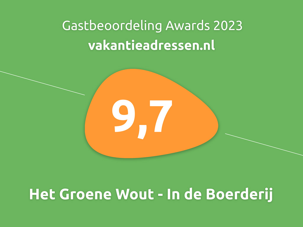 Gastbeoordeling Award 2023 Het Groene Wout - In de Boerderij